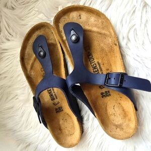 Birkenstock Gizeh Blue Sandals 39